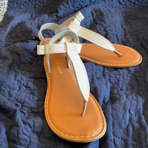 Salt water sandals. White. Size 7